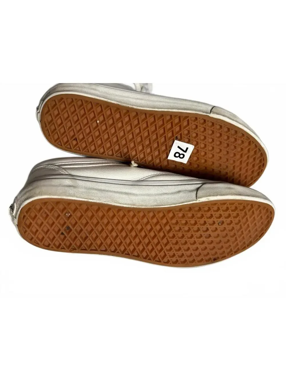 Vans White Leather Sneakers - Men's Casual Shoes